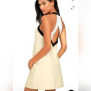 ❤️ NWOT! C/MEO COLLECTIVE DO IT AGAIN MINI SHIFT DRESS, LARGE